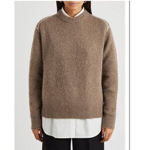 Acne Studios Kalinka Fine Knit Alpaca Wool Jumper Sweater Brown Size XS